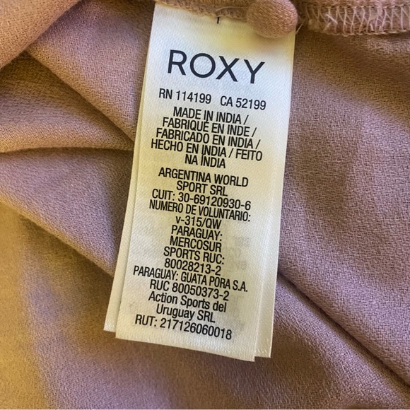 Roxy Lavender Button-Front Tie Top GUC M - Picture 6 of 7